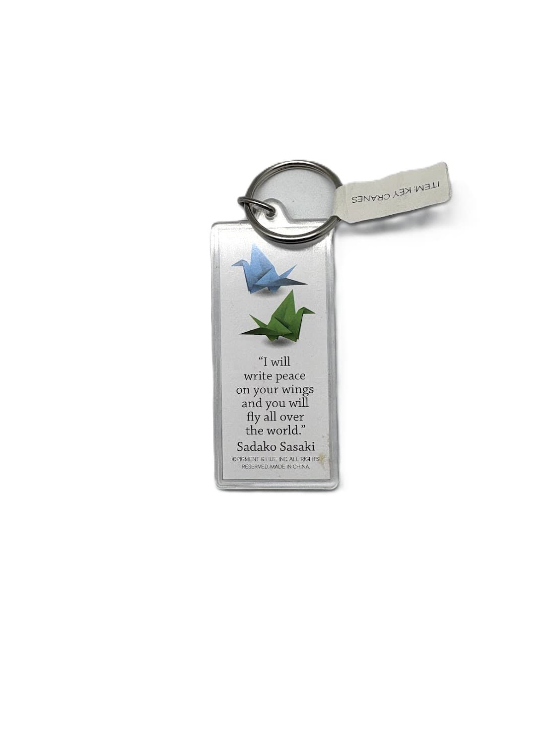 Sadako Peac Cranes Keychain
