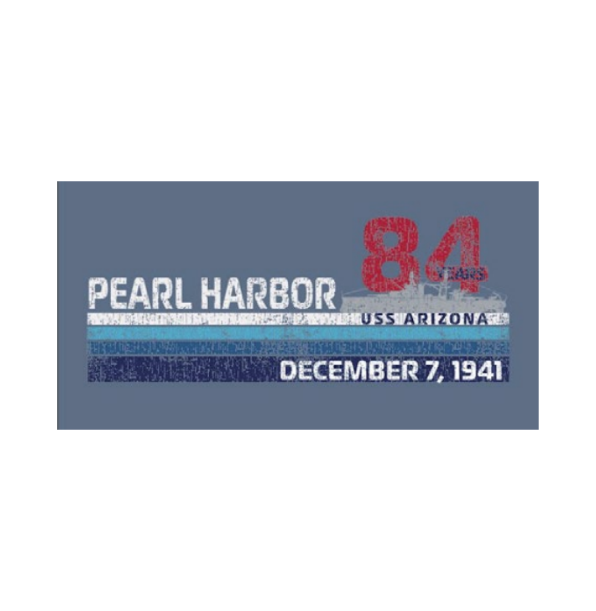 84th Anniversary Blue Striped Tee