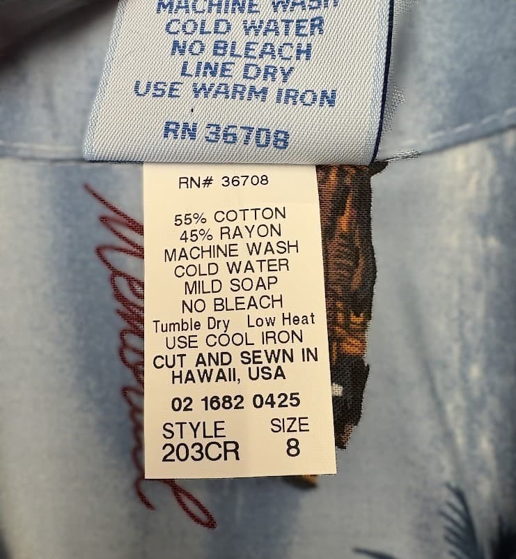 Boys Aloha Shirt WWII Valor in the Pacific
