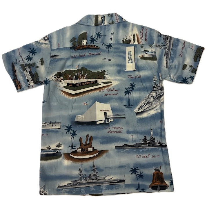 Boys Aloha Shirt WWII Valor in the Pacific