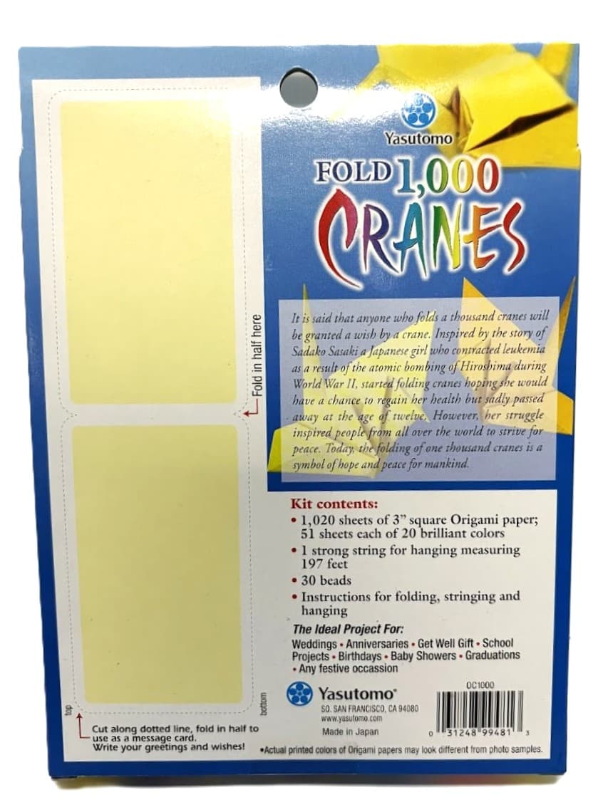 Oragami Paper Cranes Kit