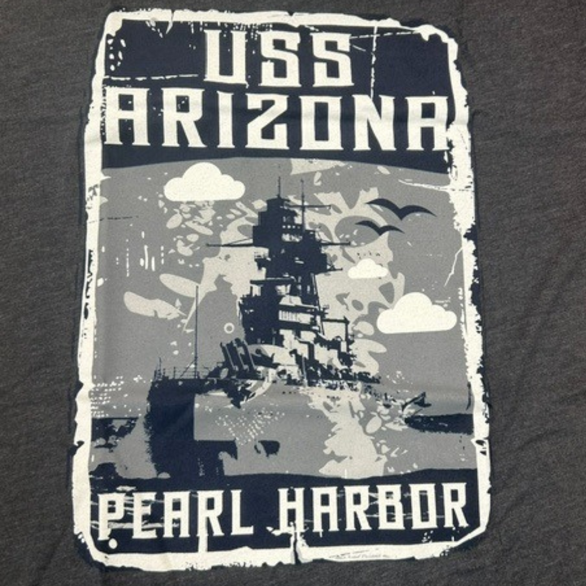 USS Arizona Poster Men's Tee Pattern