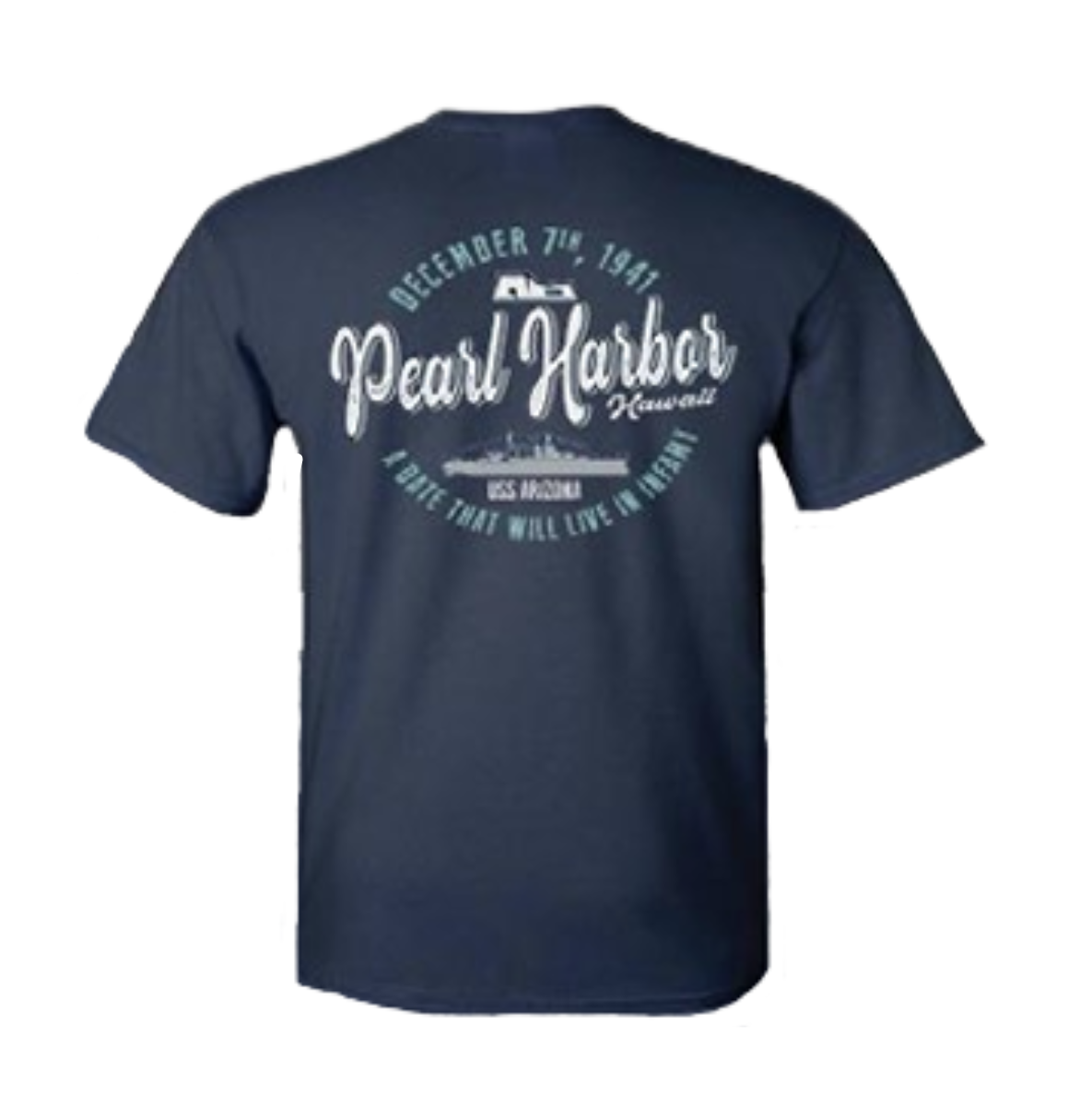 Pearl Harbor Script Circle Tee
