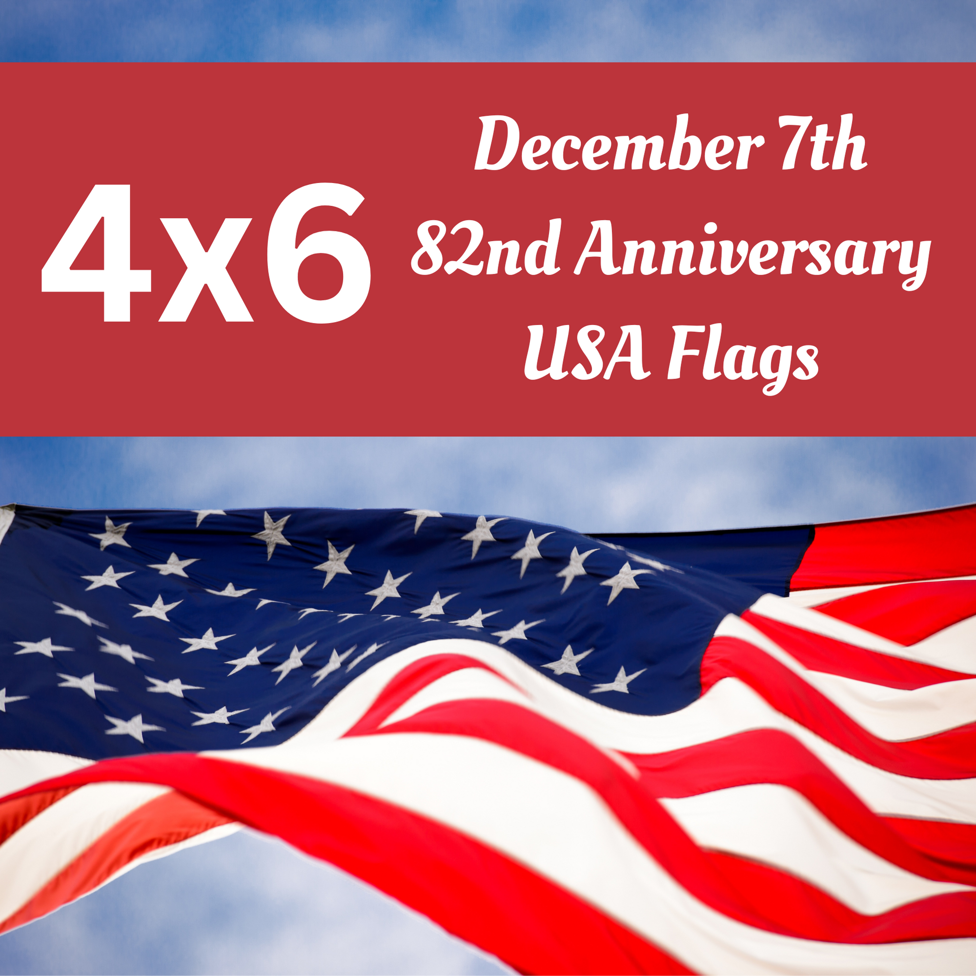 4x6 December 7th USA Flag Flown On USS Arizona Memorial At Pearl Harbor