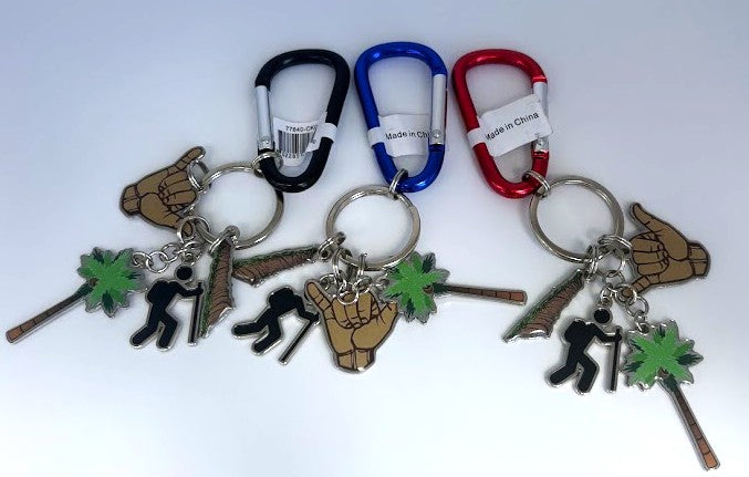 Diamond Head Charm Keychain