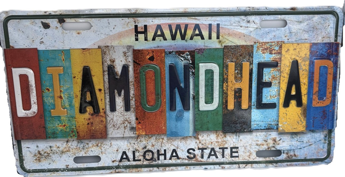 Diamond Head License Plate