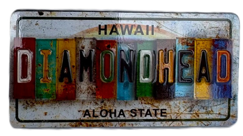 Diamond Head License Plate Magnet