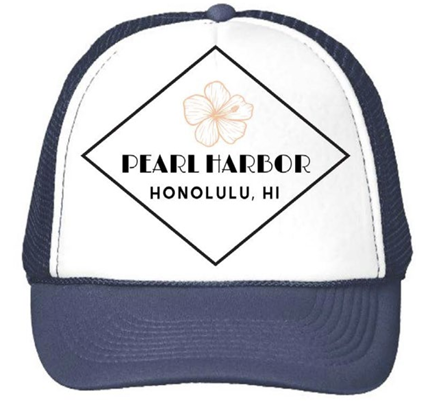 PH Blue Floral Trucker Cap