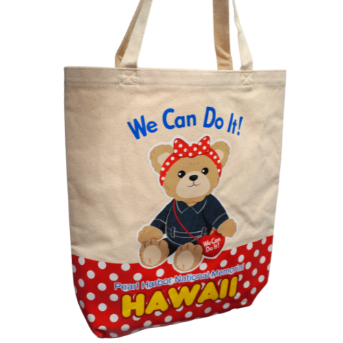 Rosie Bear Canvas Tote Bag