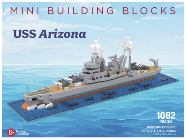 USS ARIZONA BUILDING BLOCK