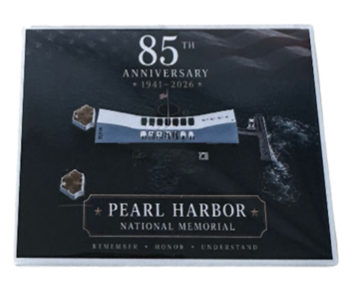 85TH Anniversary Arizona Memorial 2x3 Magnet