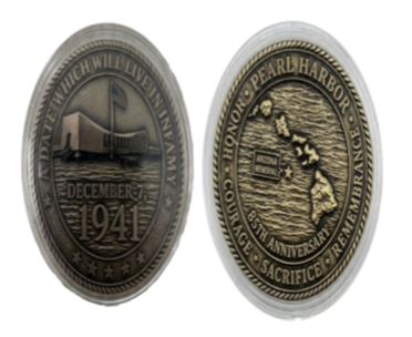 85TH Anniversary Oahu 1941 Gold Challenge Coin