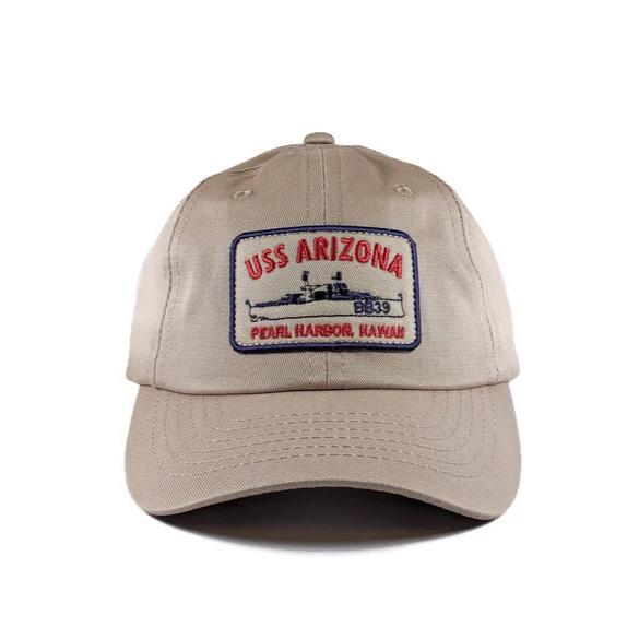 USS AZ Khaki Cap (Patch Logo)