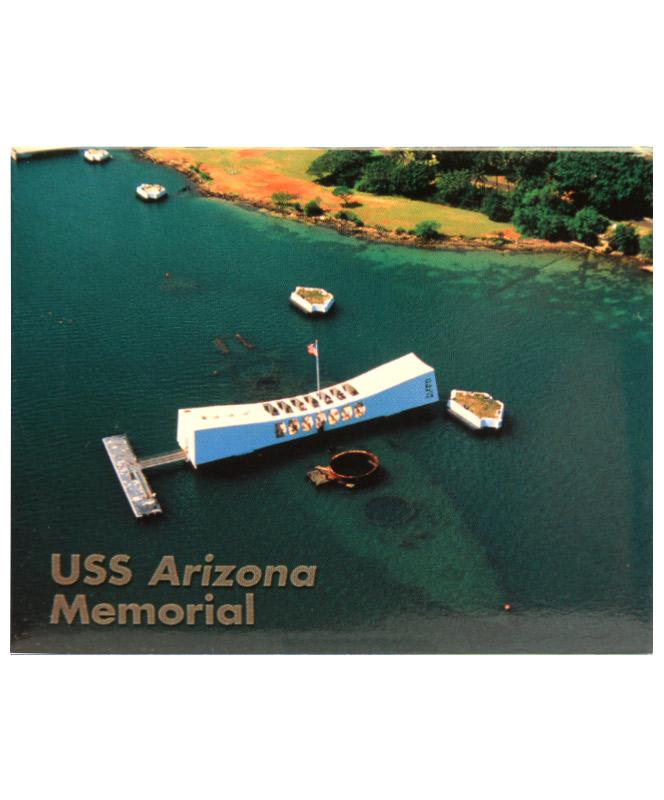 USS Arizona Memorial Aerial Magnet