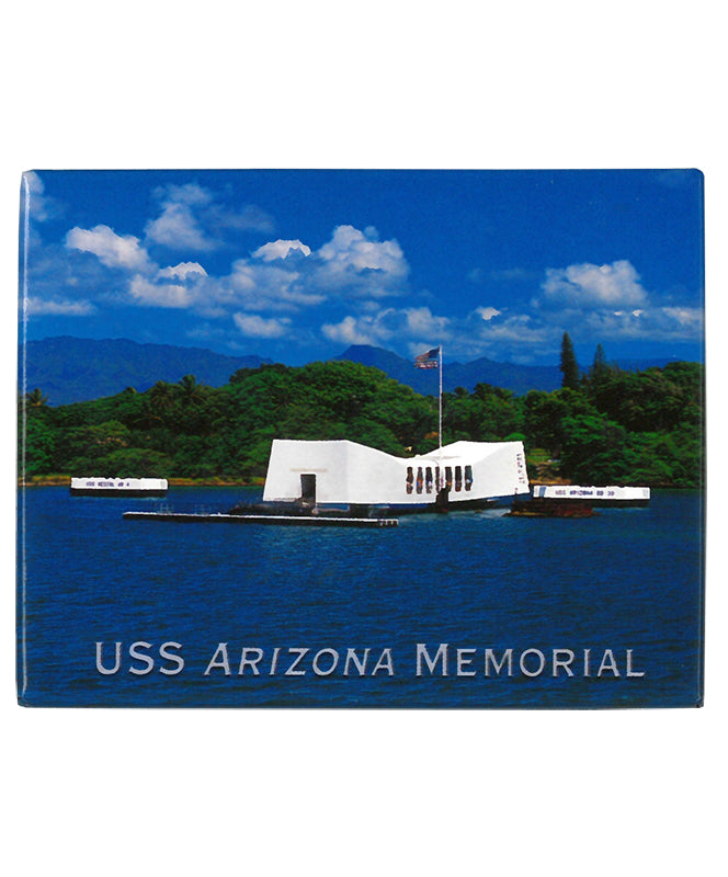 USS Arizona Memorial, Deep Blue Ocean - Magnet