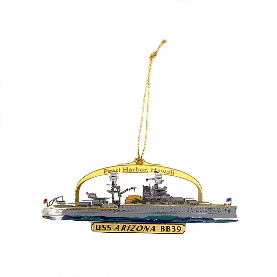 USS Arizona Christmas Ornament