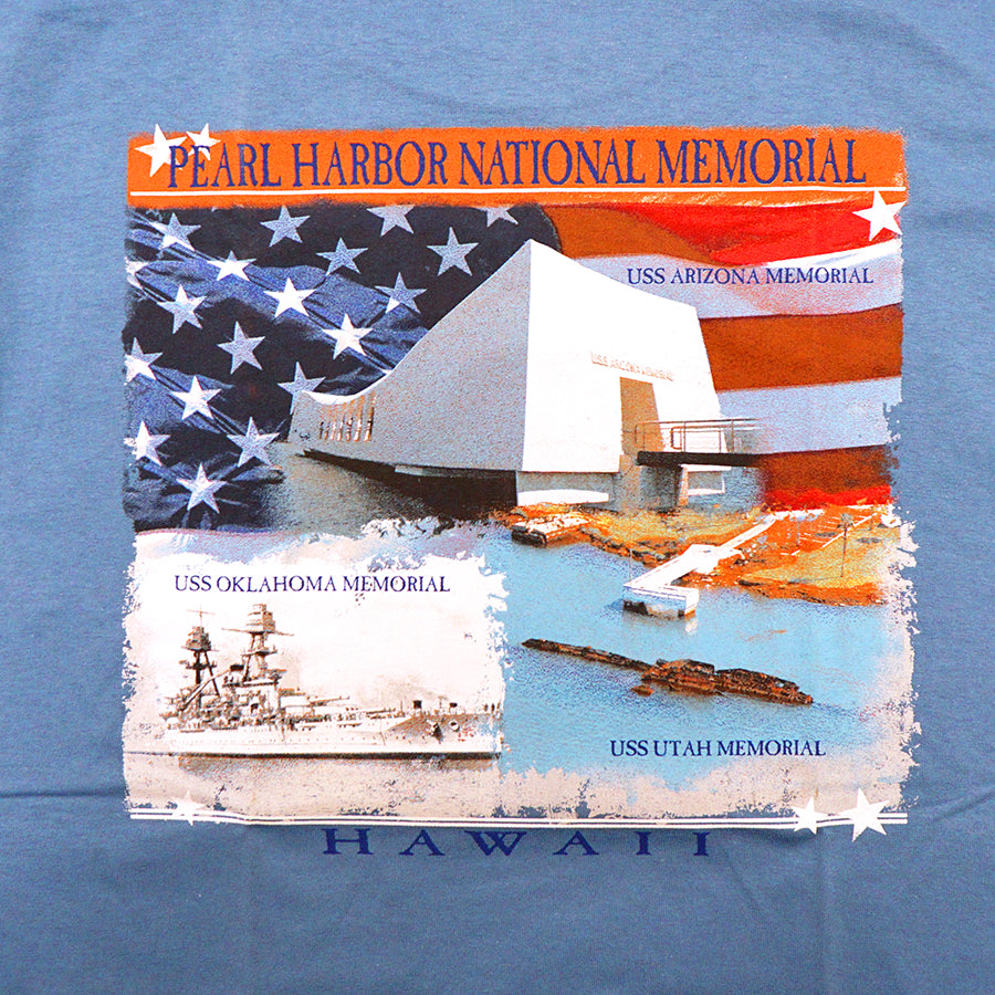 Men's USS Arizona, Utah and Oklahoma Collage Shirt, Blue