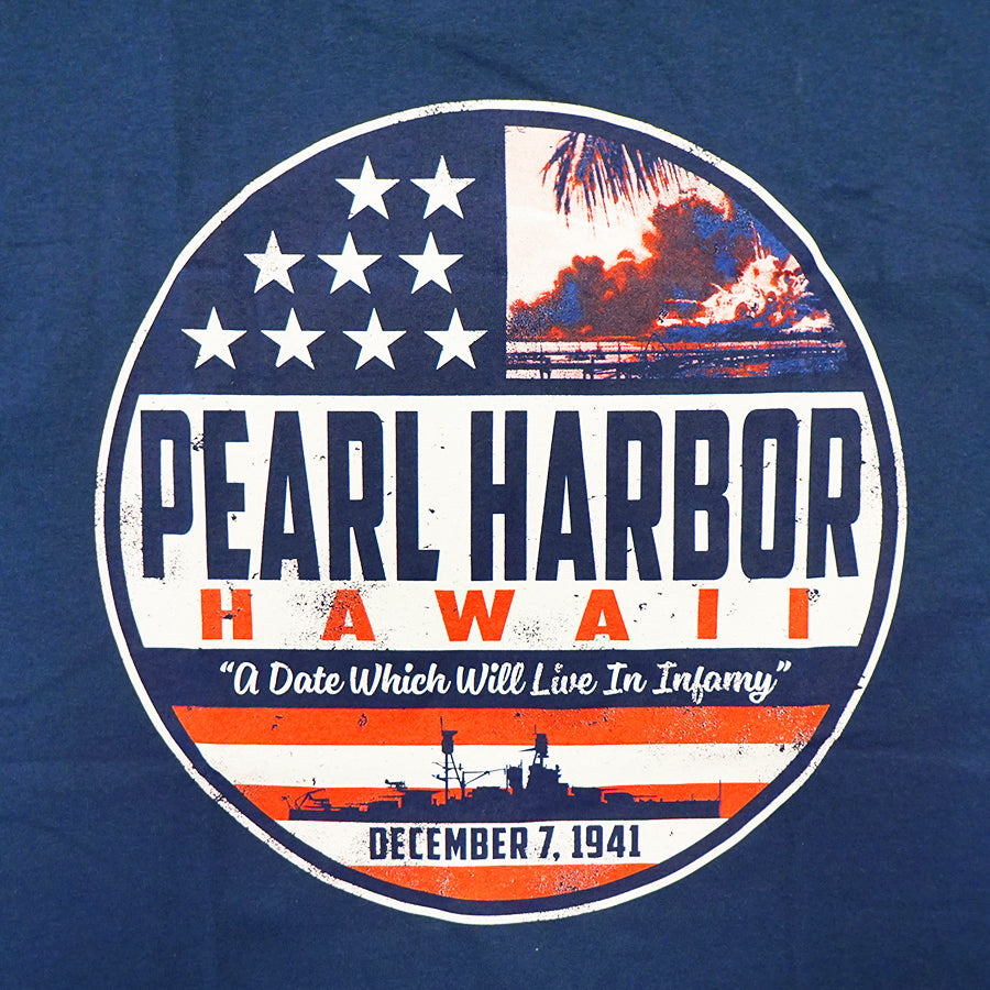 Men's Pearl Harbor Stars And Stripes T-Shirt, Navy Blue