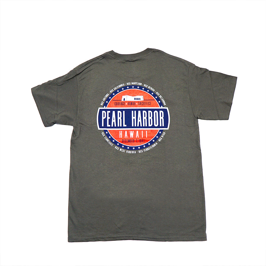 Men's Circle Pearl Harbor Shirt, Charcoal