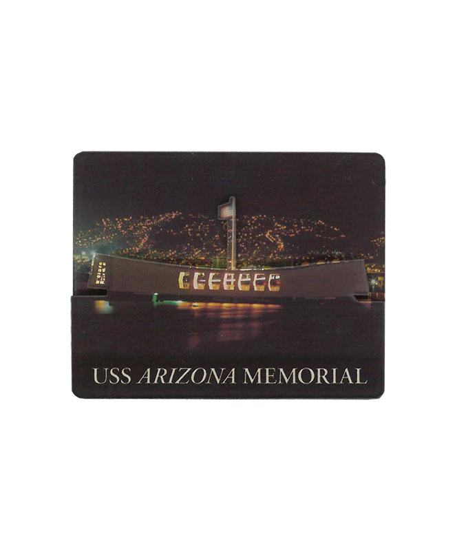 USS Arizona Memorial at Night, 3D Magnet