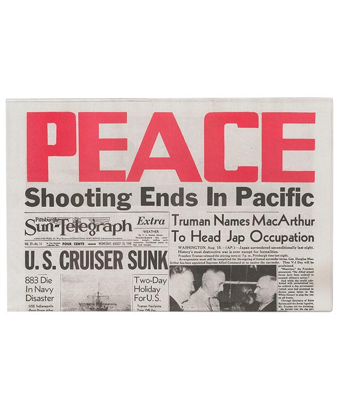 Pittsburgh Sun-Telegraph August 15, 1945 Newspaper