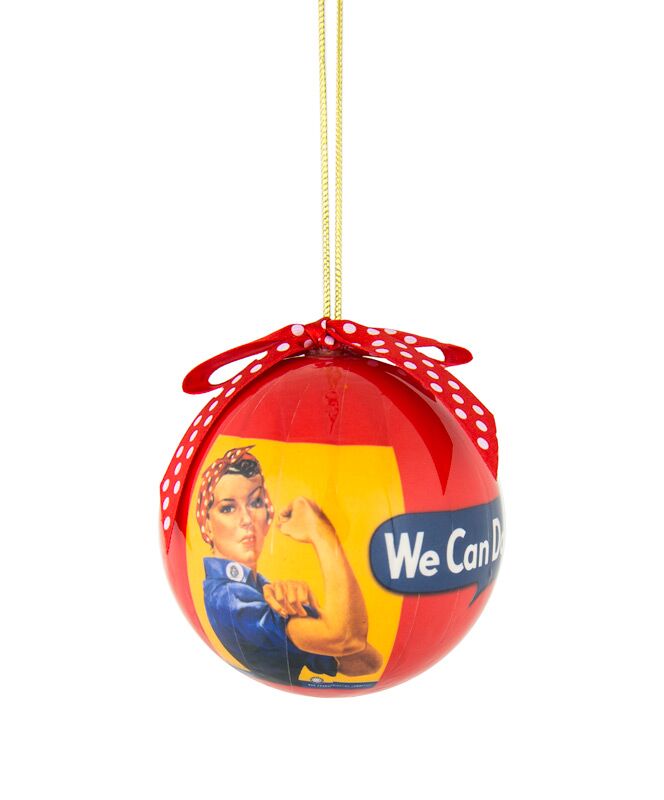 Rosie the Riveter Christmas Ornament