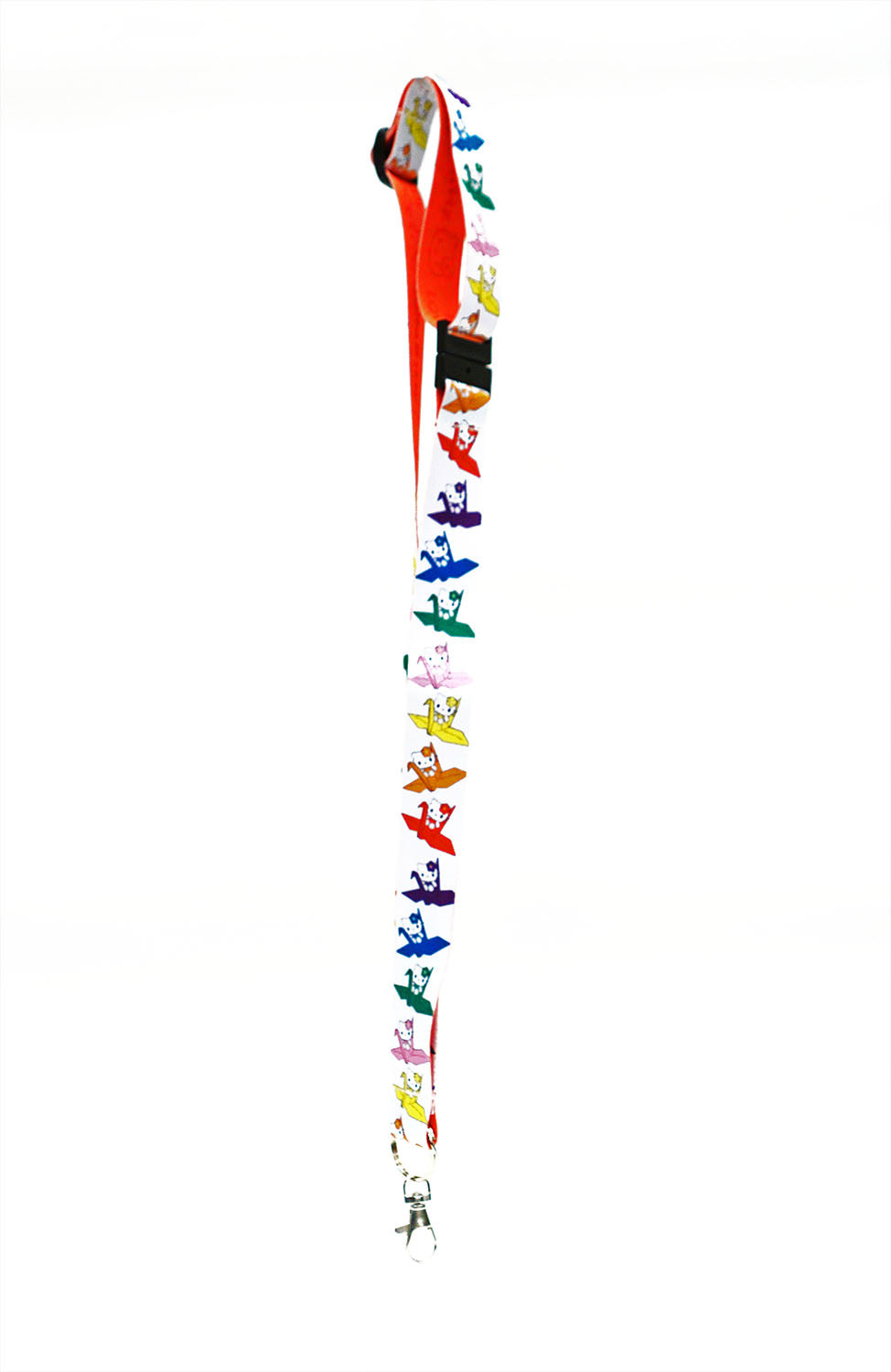 Hello Kitty Tsuru Lanyard White