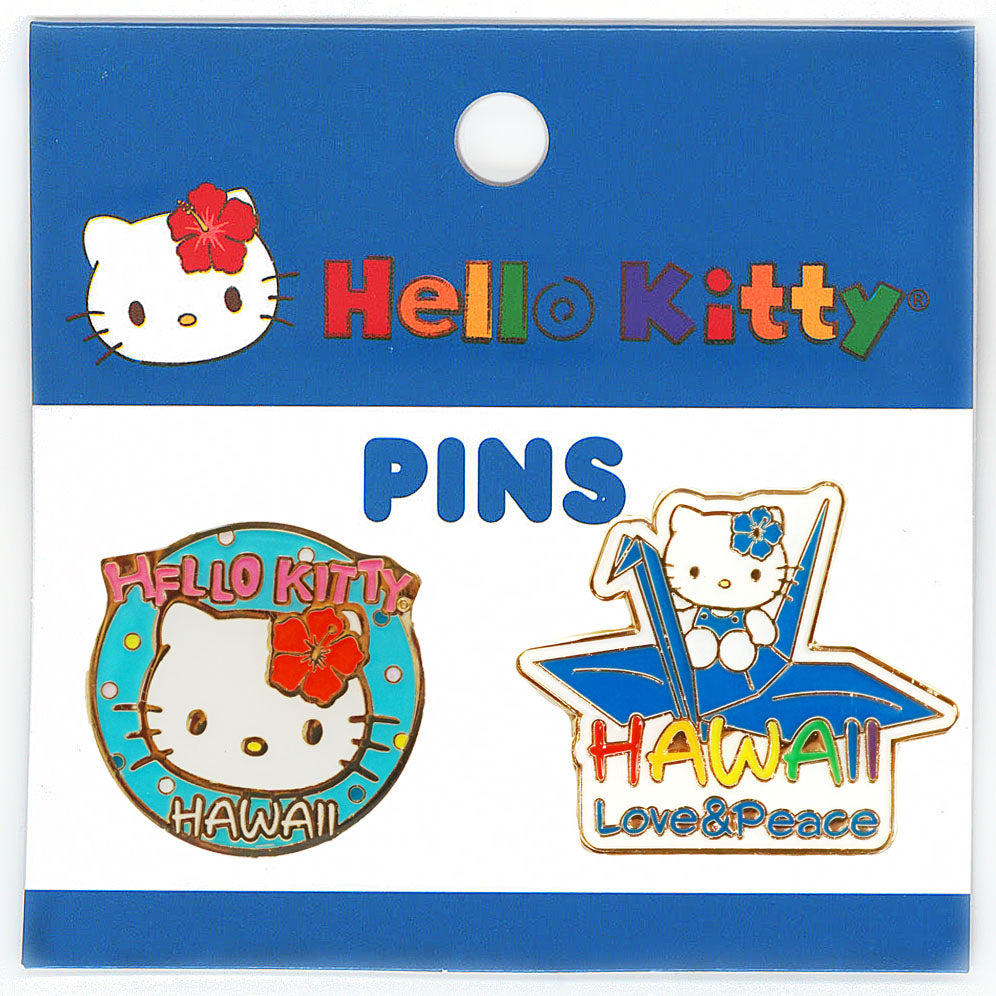 Hello Kitty Love & Peace Pin Set