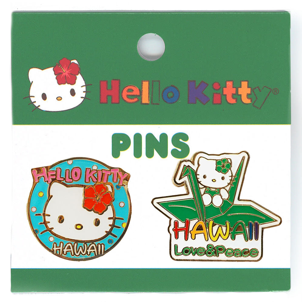 Hello Kitty Love & Peace Pin Set