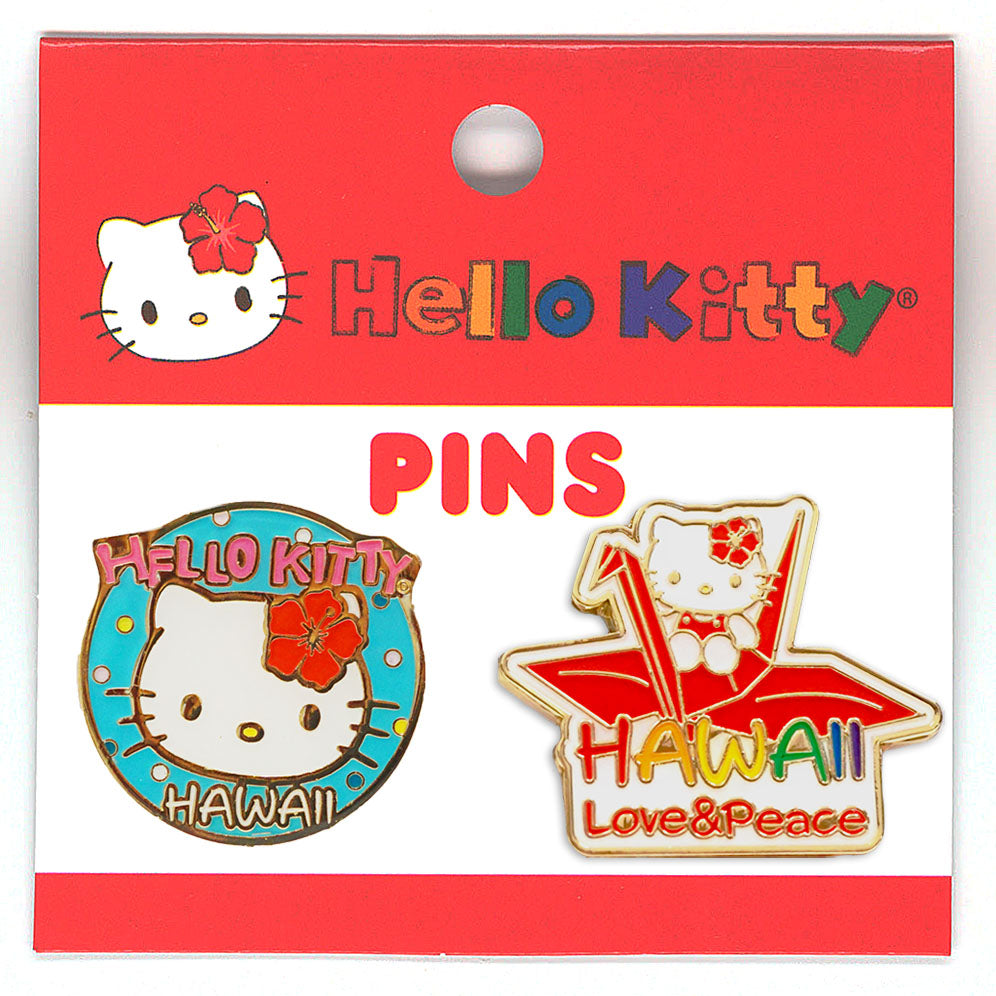 Hello Kitty Love & Peace Pin Set