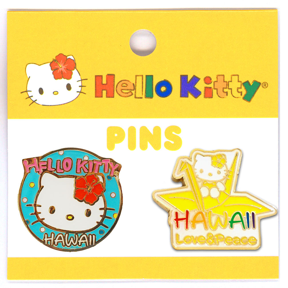 Hello Kitty Love & Peace Pin Set