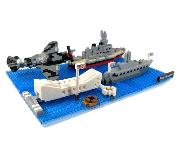 Pearl Harbor Sites Mini Building Block Set