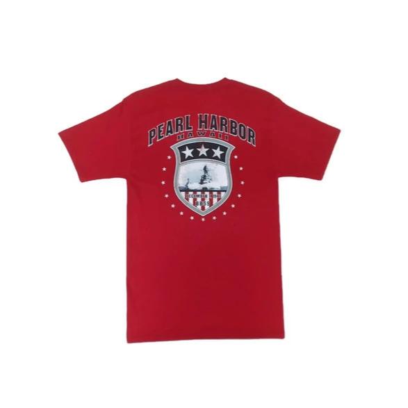 Pearl Harbor Shield Shirt, Red