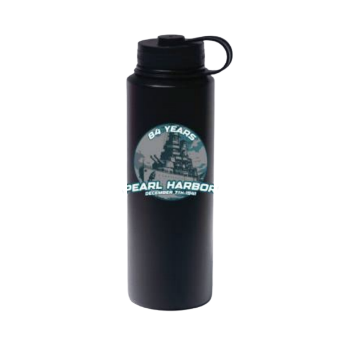 84th Anniversary Pearl Harbor Battleship 40 Ounce Flask