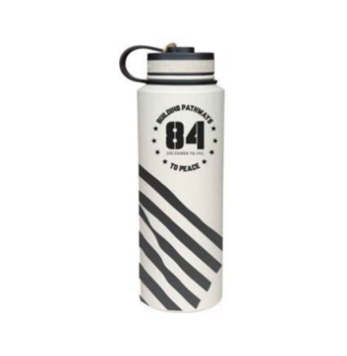 84th Anniversary Pearl Harbor USA Flag Wrap 40 Ounce Flask