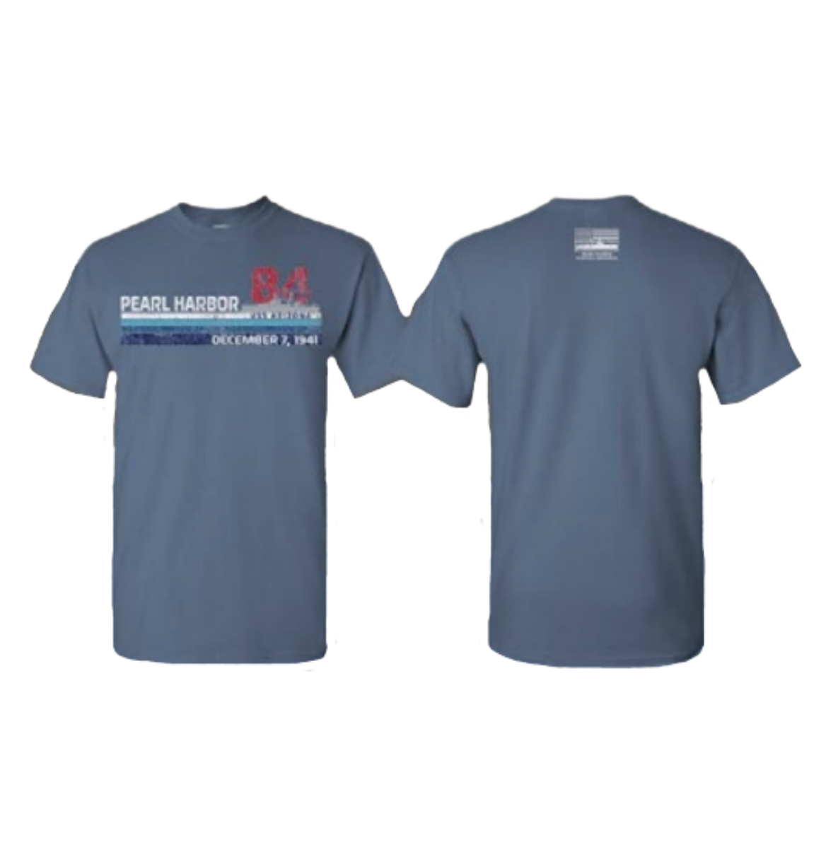 84th Anniversary Blue Striped Tee