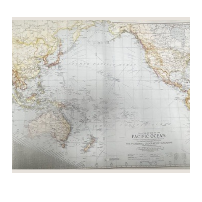 Map, 1942 Theater of War in the Pacific Ocean