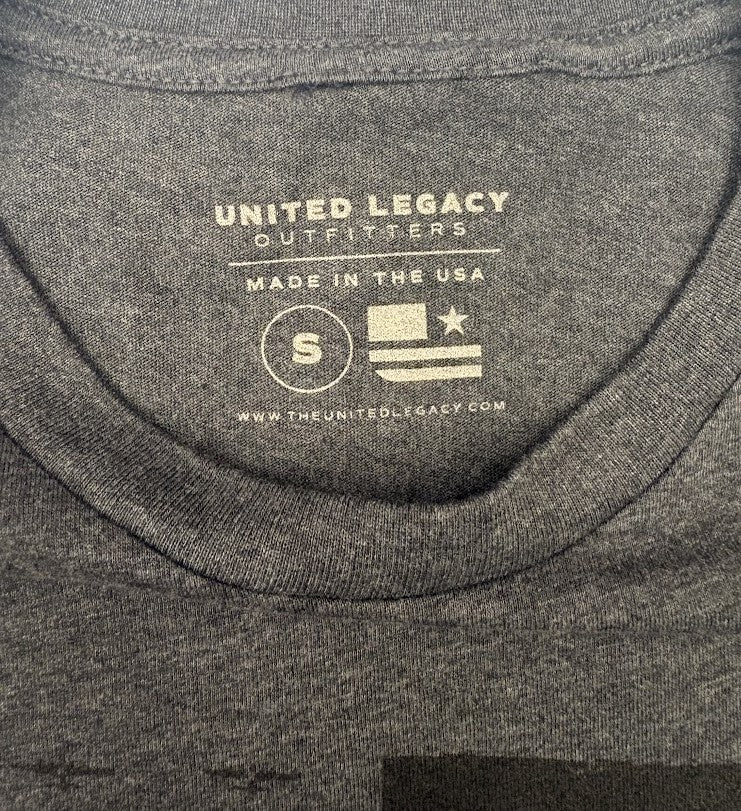 Men's American Tribute Brand Flag Plane T-Shirt, Dark Gray