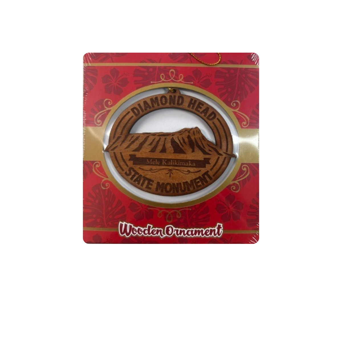 Diamond Head Wooden Ornament