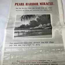 Pearl Harbor Banner Newspaper