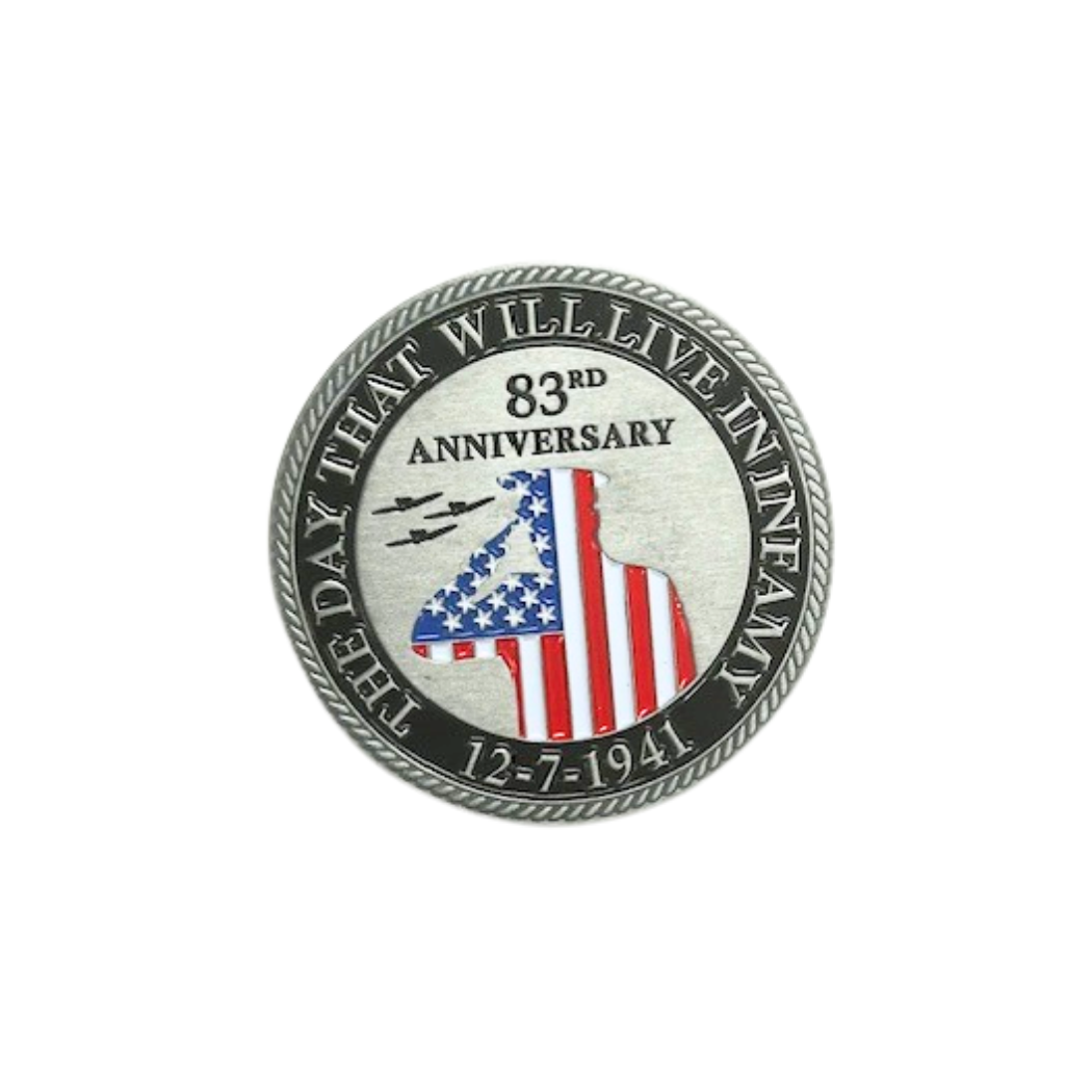 83rd Infamy Anniversary Coin – in Silver