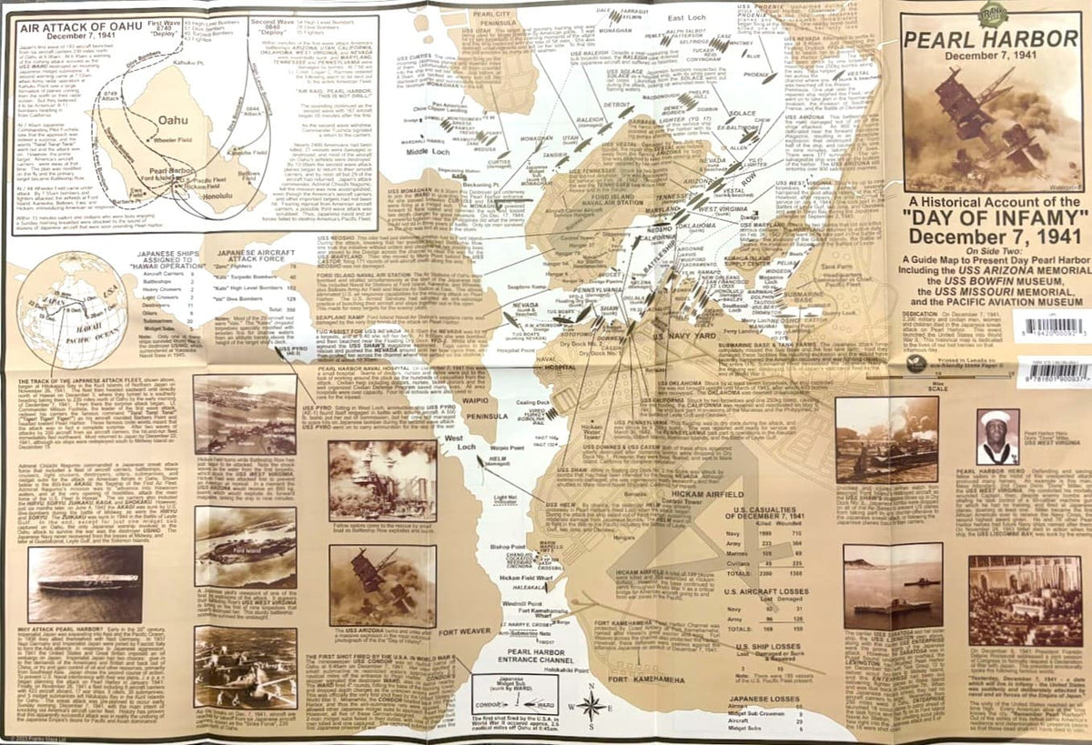 Pearl Harbor Then &amp; Now Franko Map