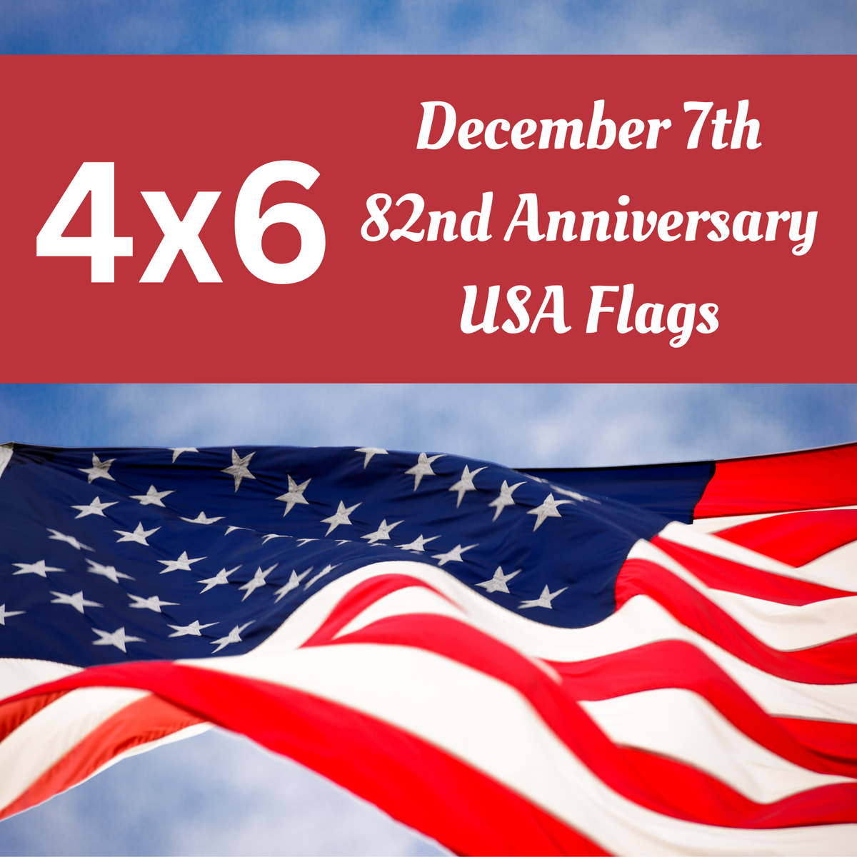 4x6 December 7th USA Flag Flown On USS Arizona Memorial At Pearl Harbo