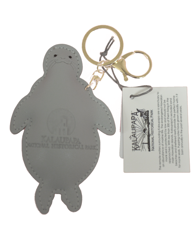 *MONK SEAL PU KEYCHAIN