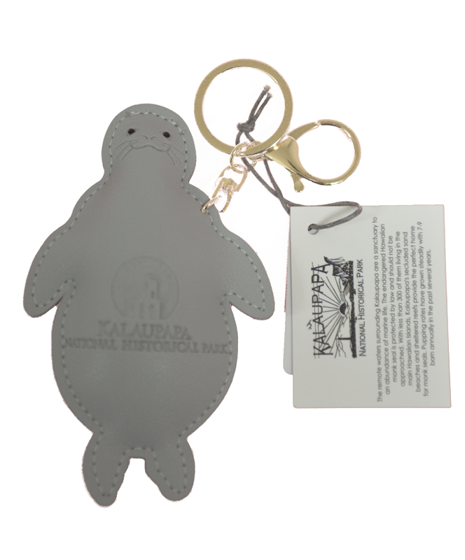 Monk Seal PU Keychain