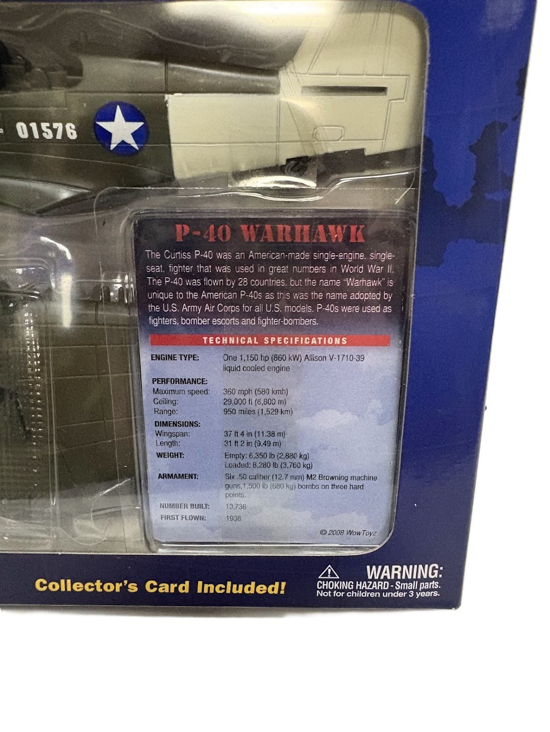 InAir P-40 Warhawk E-Z Build Model Kit