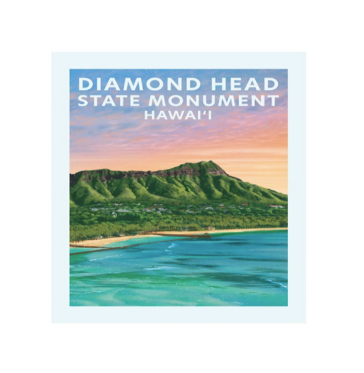 Diamond Head State Monument Hawaii Magnet