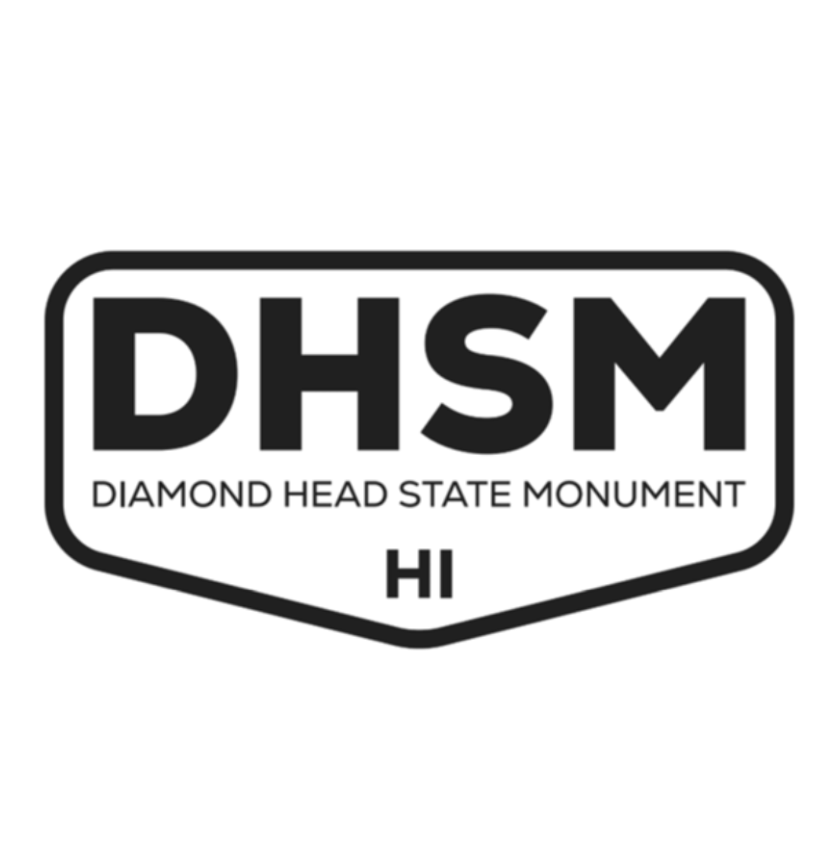 Diamond Head State Monument Sticker White