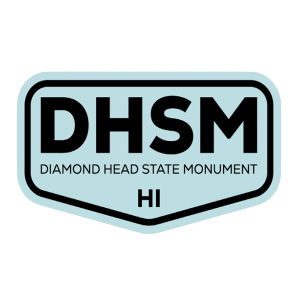 Diamond Head State Monument Sticker Blue