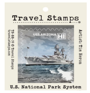 Arizona BB-39 Travel Stamp